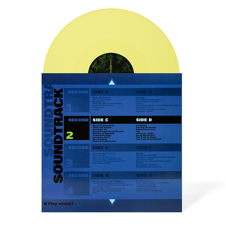 Persona 3 Vinyl Soundtrack 4xLP - Disc and Sleeve