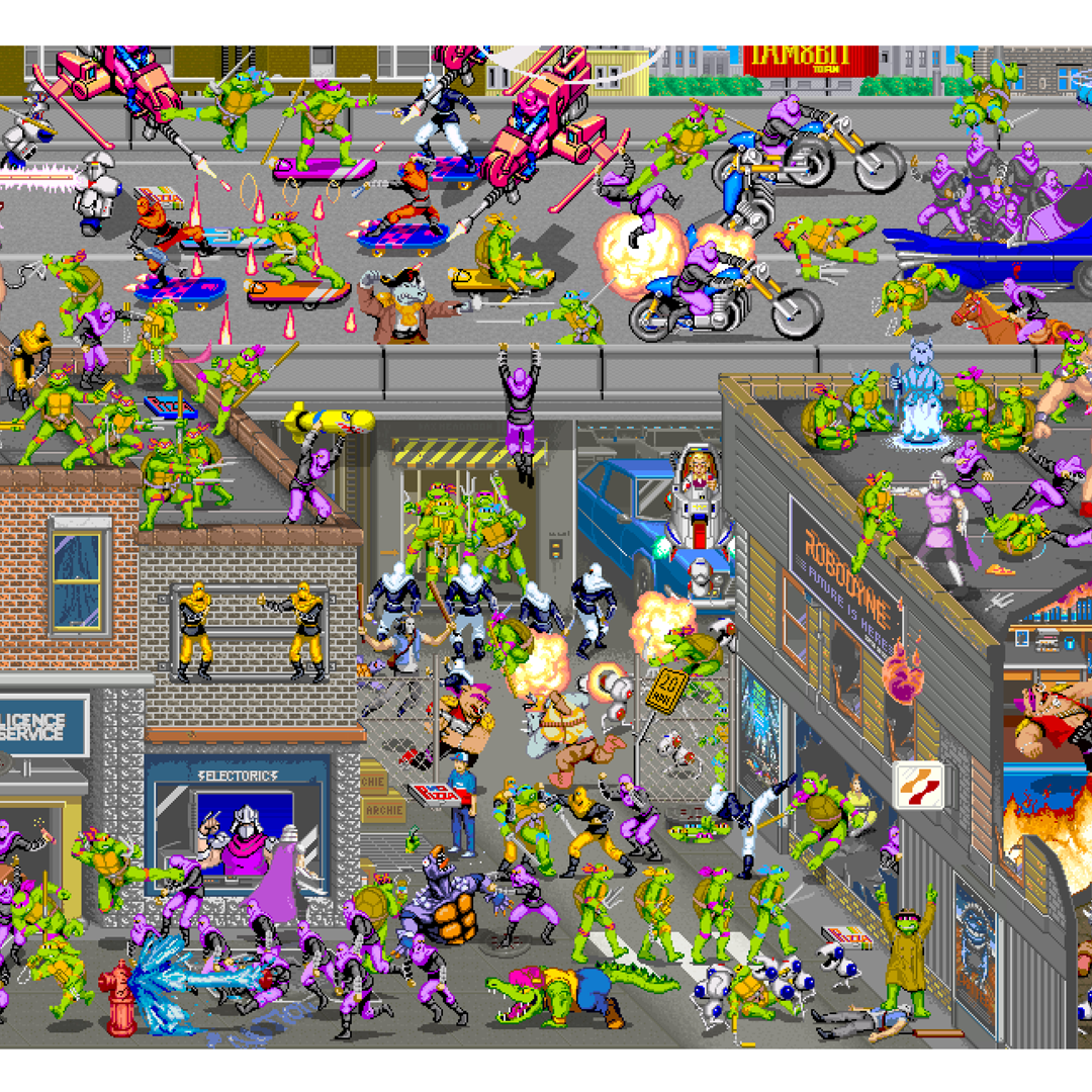 Turtlemania! by Aled Lewis (LEAN/MEAN/GREEN: A TMNT LIMITED EDITION ART PRINT SERIES)