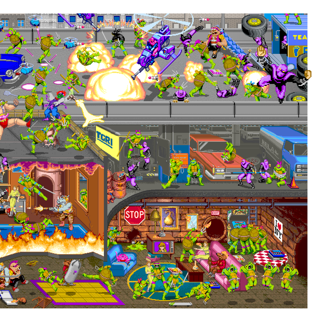 Turtlemania! by Aled Lewis (LEAN/MEAN/GREEN: A TMNT LIMITED EDITION ART PRINT SERIES)