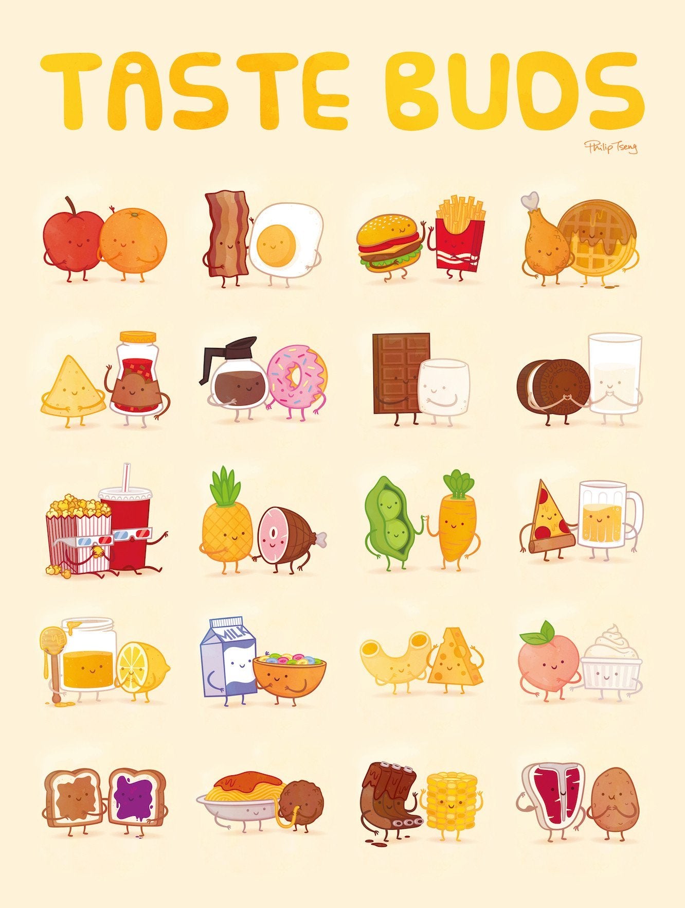 Taste Buds Poster by Philip Tseng