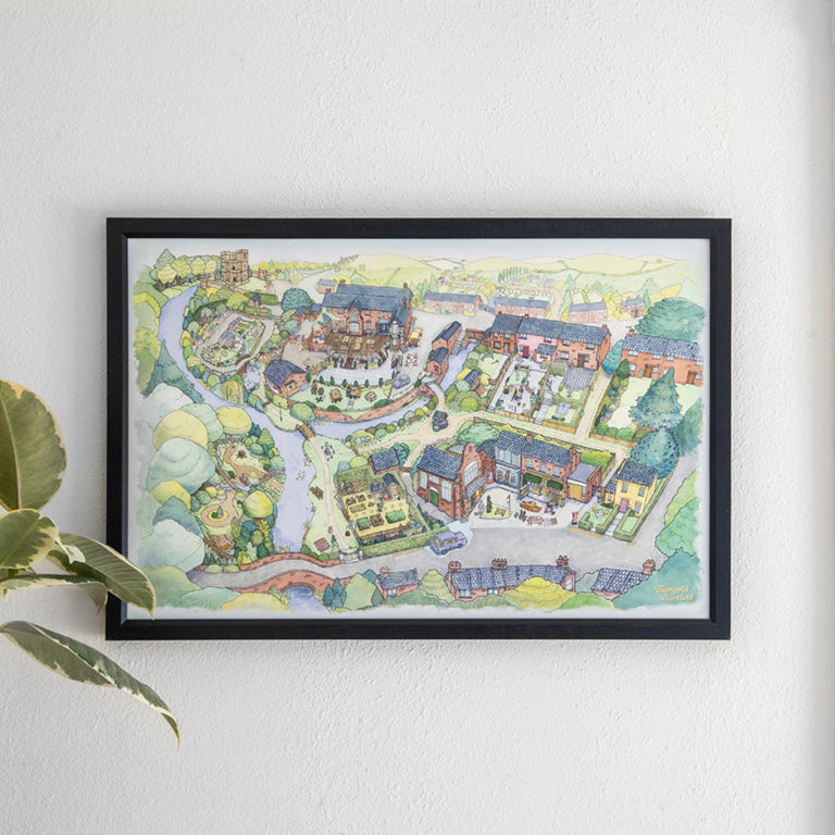Village Map Fine Art Print (Untitled Goose Game)
