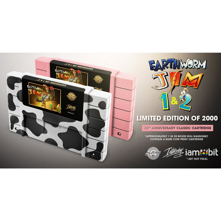 Earthworm Jim 1+2 (25th Anniversary Edition) - Legacy Cartridge Collection