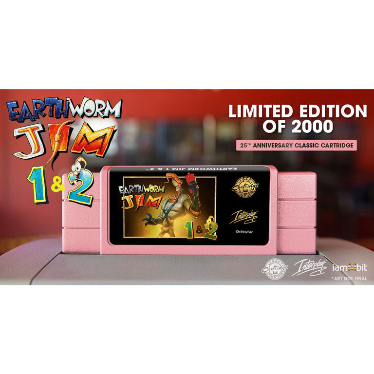 Earthworm Jim 1+2 (25th Anniversary Edition) - Legacy Cartridge Collection