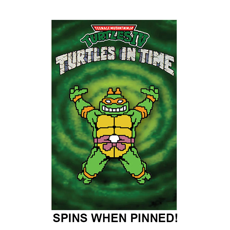 Turtles in Time: Spinning Turtle Pin