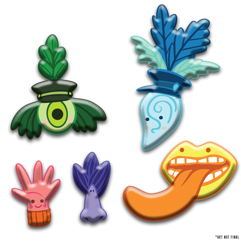 Psychonauts 2 Collector's Edition Exclusive 5 Pin Set of the Feast of the Senses