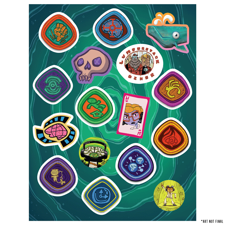 Psychonauts 2 Collector's Edition Sticker Sheet