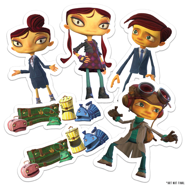 Psychonauts 2 Collector's Edition Die-Cut Sticker Pack