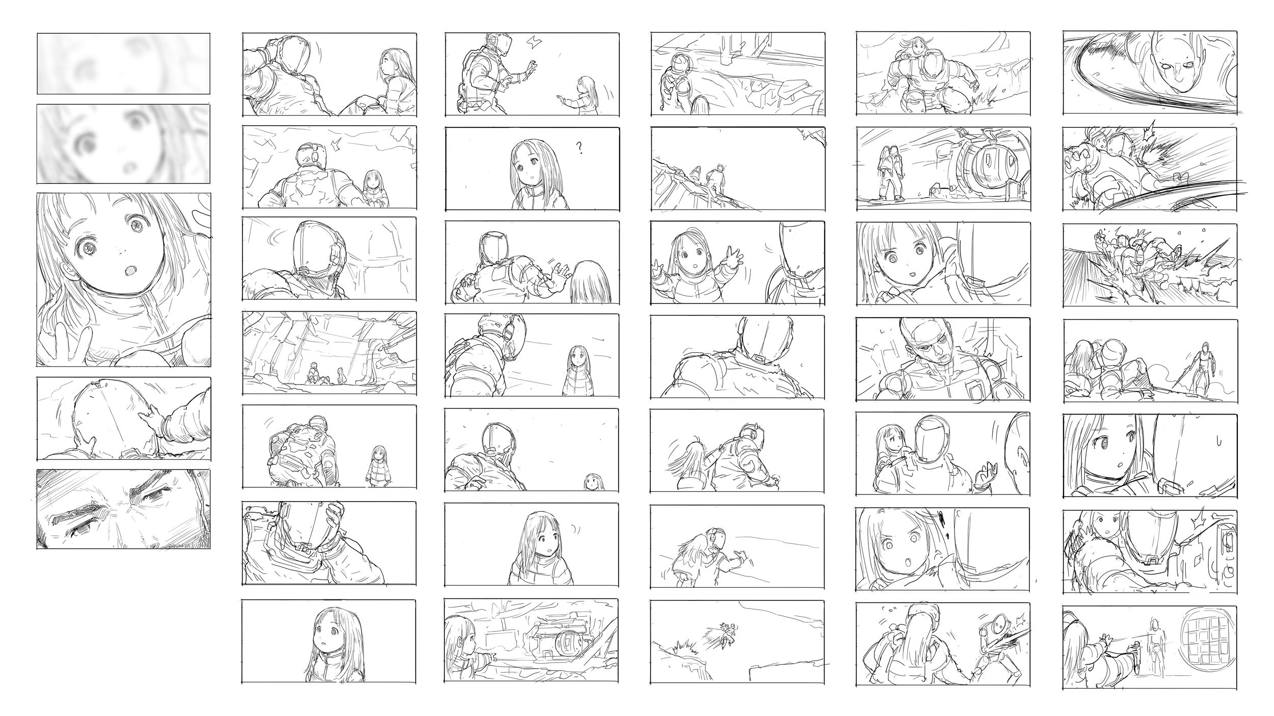 Pragmata - First Contact Storyboard