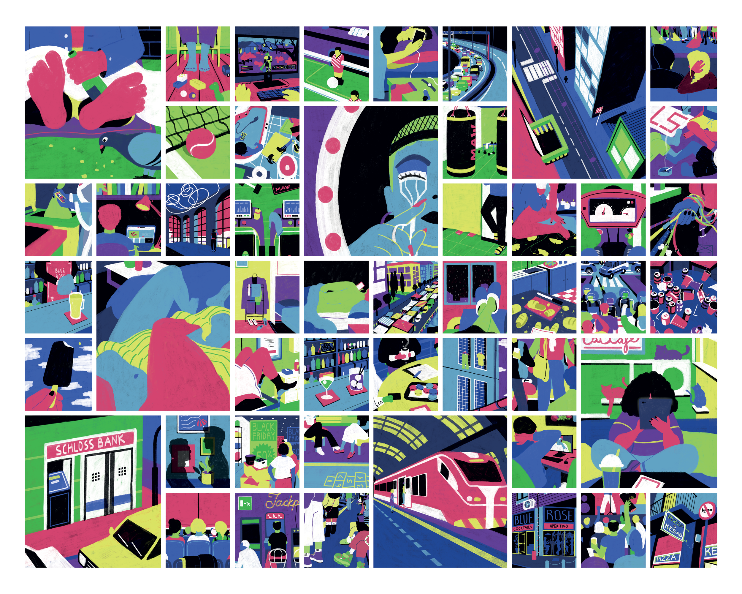 In Their Shoes - All In-Game “Moments” Illustrations