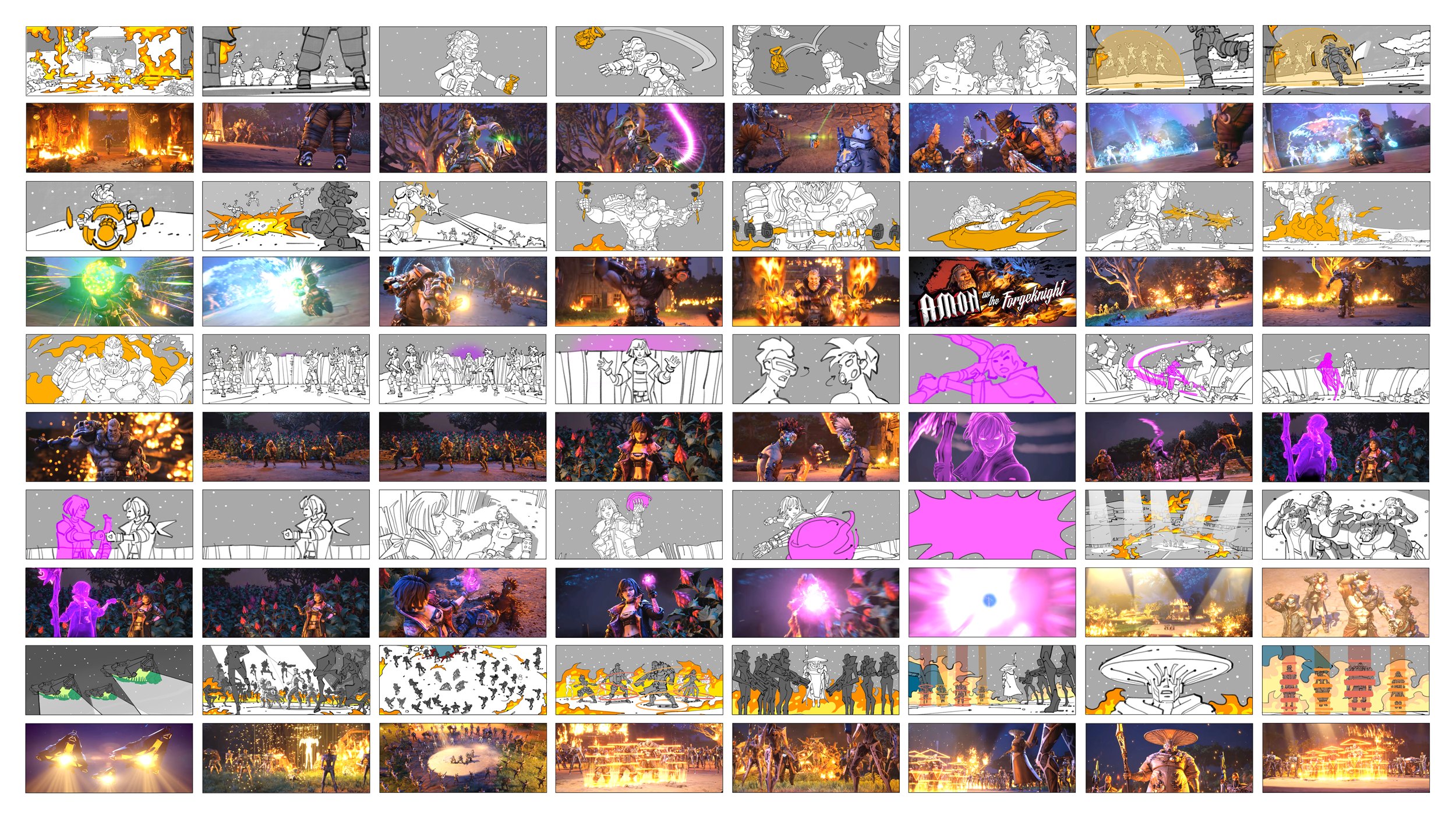 Borderlands 4 - Rock and Roll Intro Storyboards
