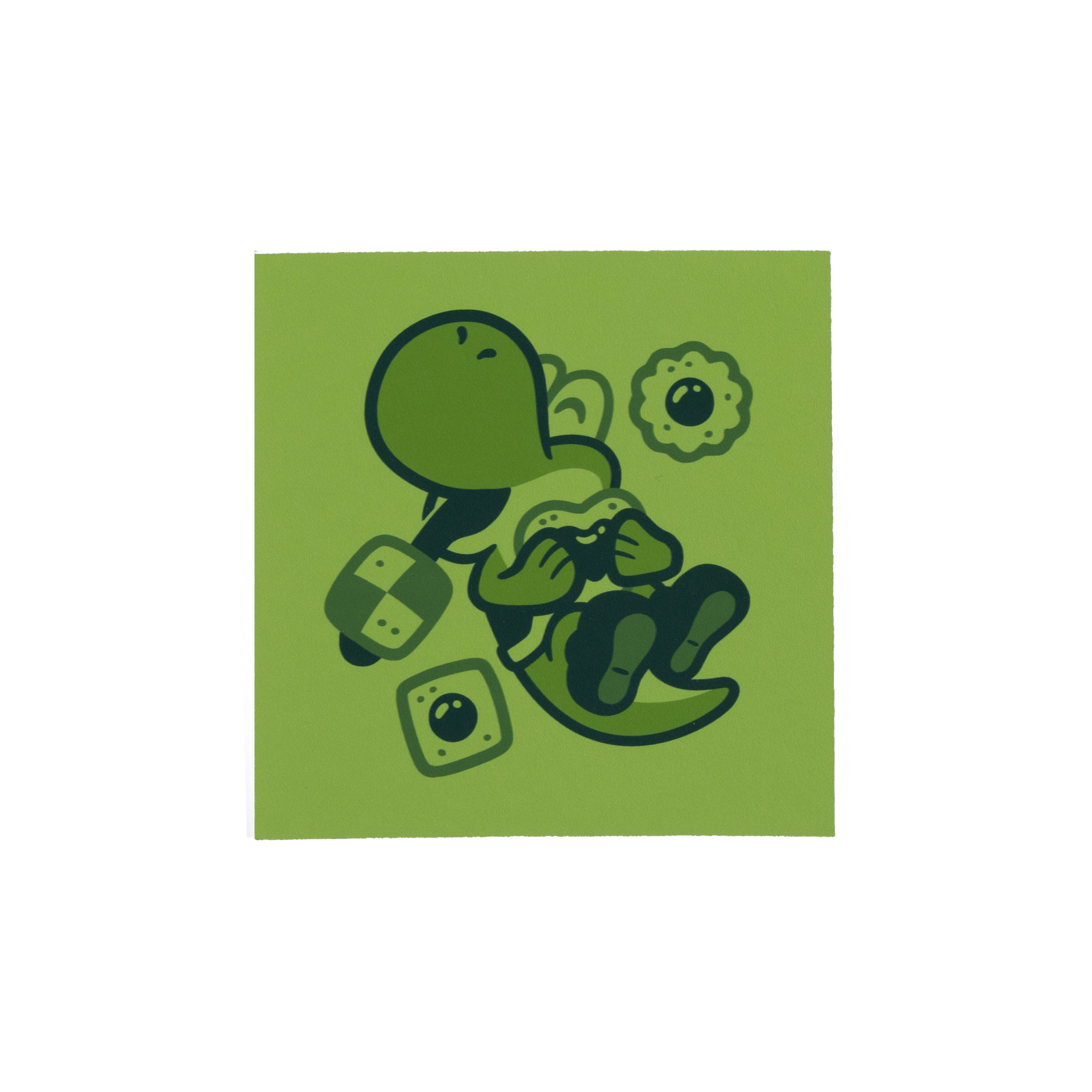 14 Green Glow Yoshi PRINT by Andrew Kolb