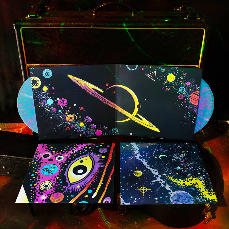 The Artful Escape 2xLP Open Jacket with Discs and Sleeves Display