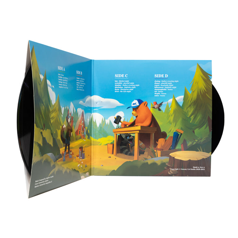 Bear and Breakfast 2xLP Vinyl Soundtrack, Open Jacket