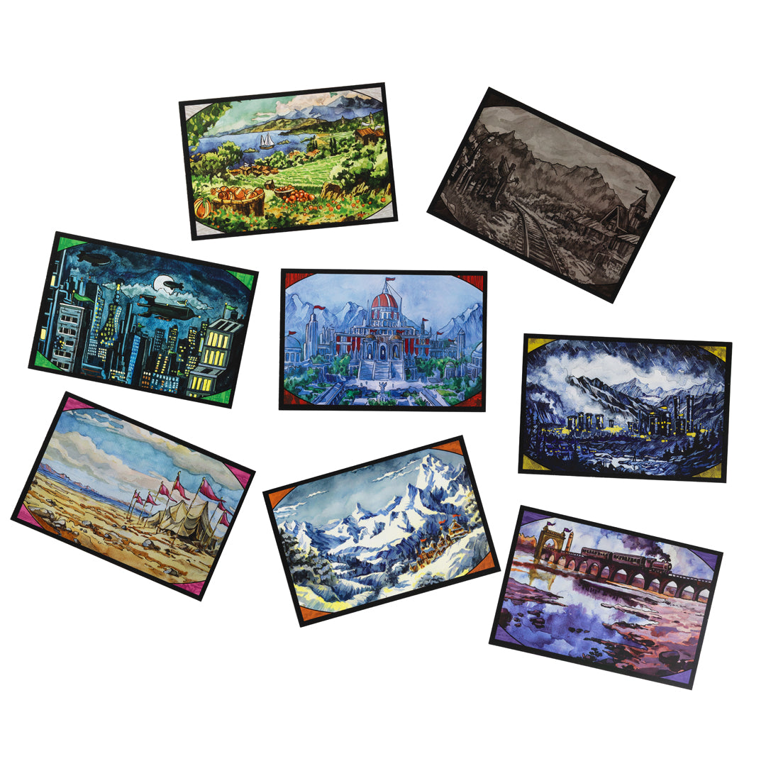 Blue Prince Stamp and Postcard Set