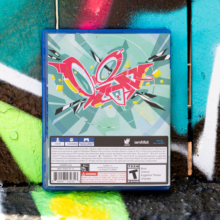 Bomb Rush Cyberfunk (PlayStation 4 Exclusive Edition) back of box 