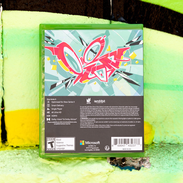 Bomb Rush Cyberfunk (Xbox Exclusive Edition) - back of box