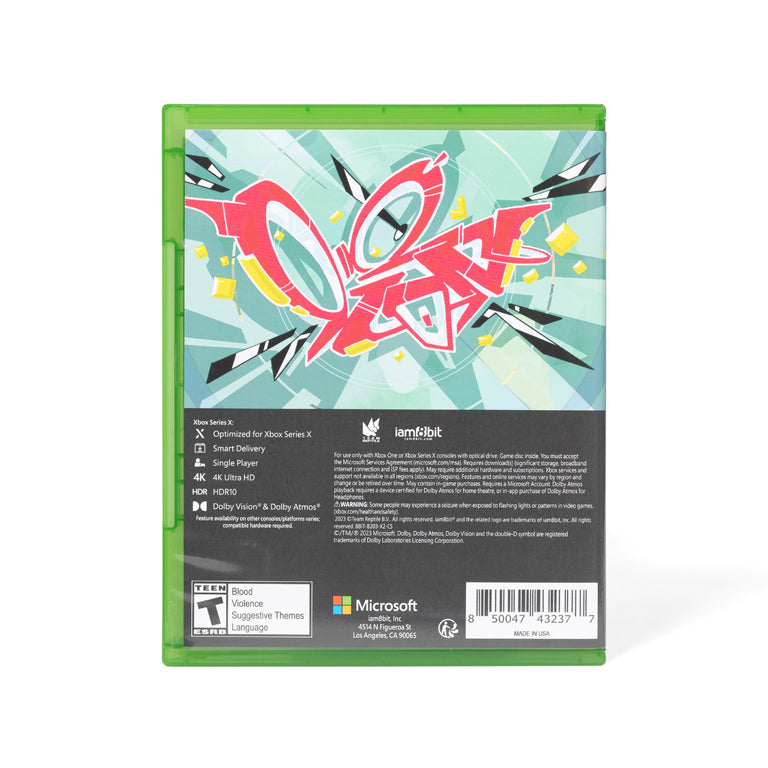 Bomb Rush Cyberfunk (Xbox Exclusive Edition) - back of box