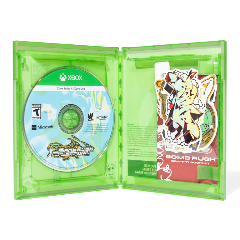 Bomb Rush Cyberfunk (Xbox Exclusive Edition) - inside of Box