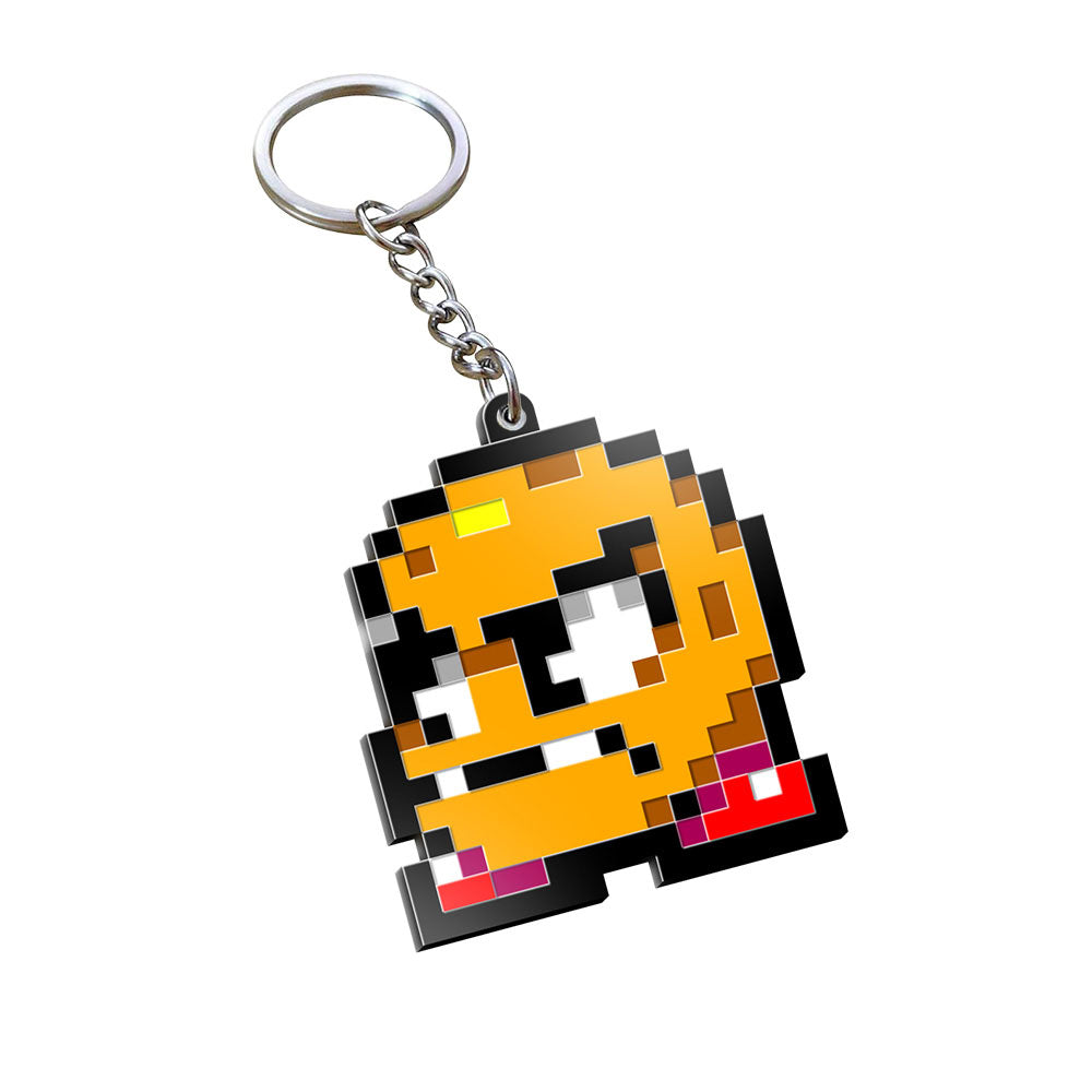 Mighty Cuphead Adventure Pixel Art Keychain Blind Box