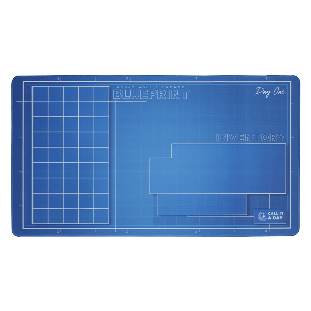 Blue Prince Blueprint Desk Mat