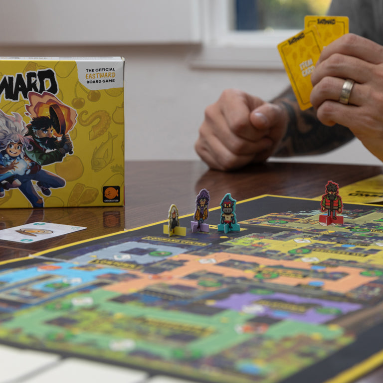Eastward Exclusive Collector’s Edition (Nintendo Switch) - Game Board, Game Tokens, Game Cards and Game Character Pieces 