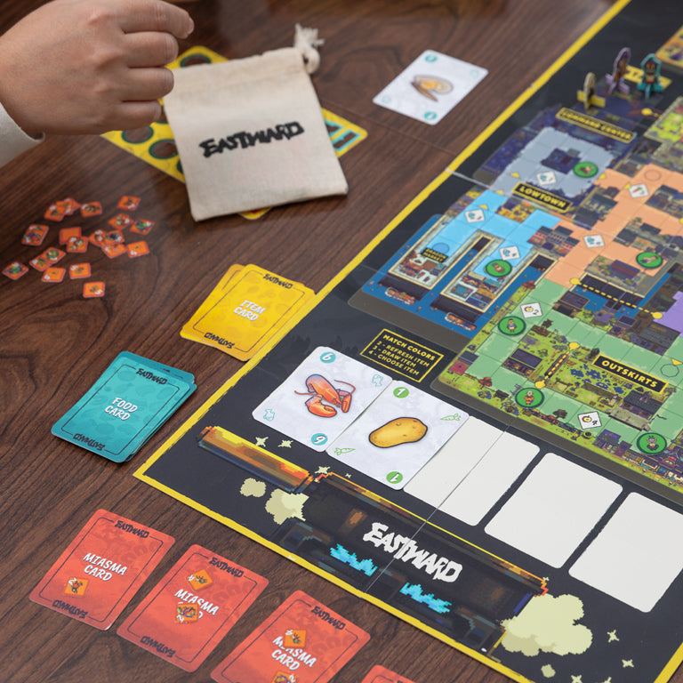 Eastward Exclusive Collector’s Edition (Nintendo Switch) - Game Board, Game Tokens, Game Cards and Game Character Pieces 