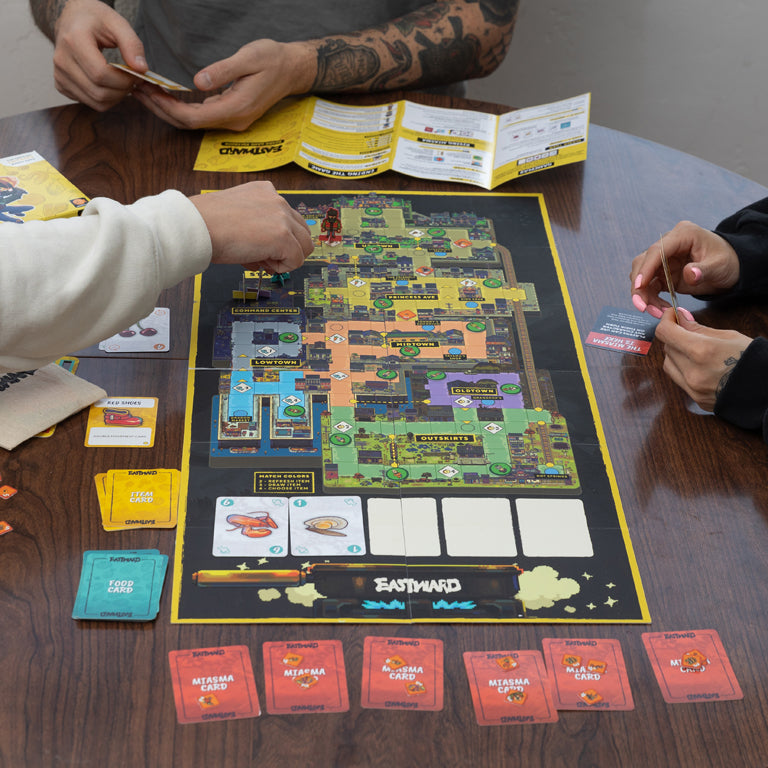 Eastward Exclusive Collector’s Edition (Nintendo Switch) - Game Board, Game Tokens, Game Cards and Game Character Pieces