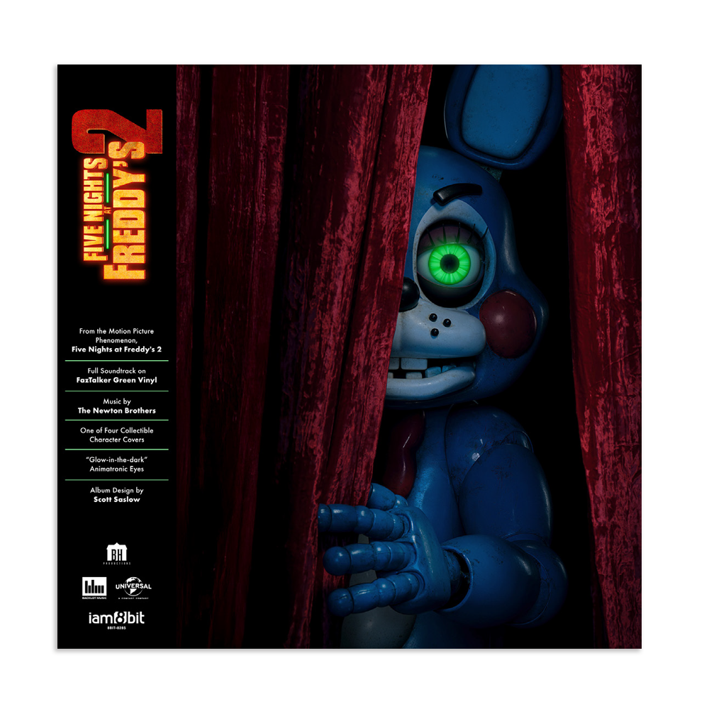 Five Nights at Freddy’s 2 Vinyl Soundtrack (Retail Curtain Red) - Bonnie Jacket