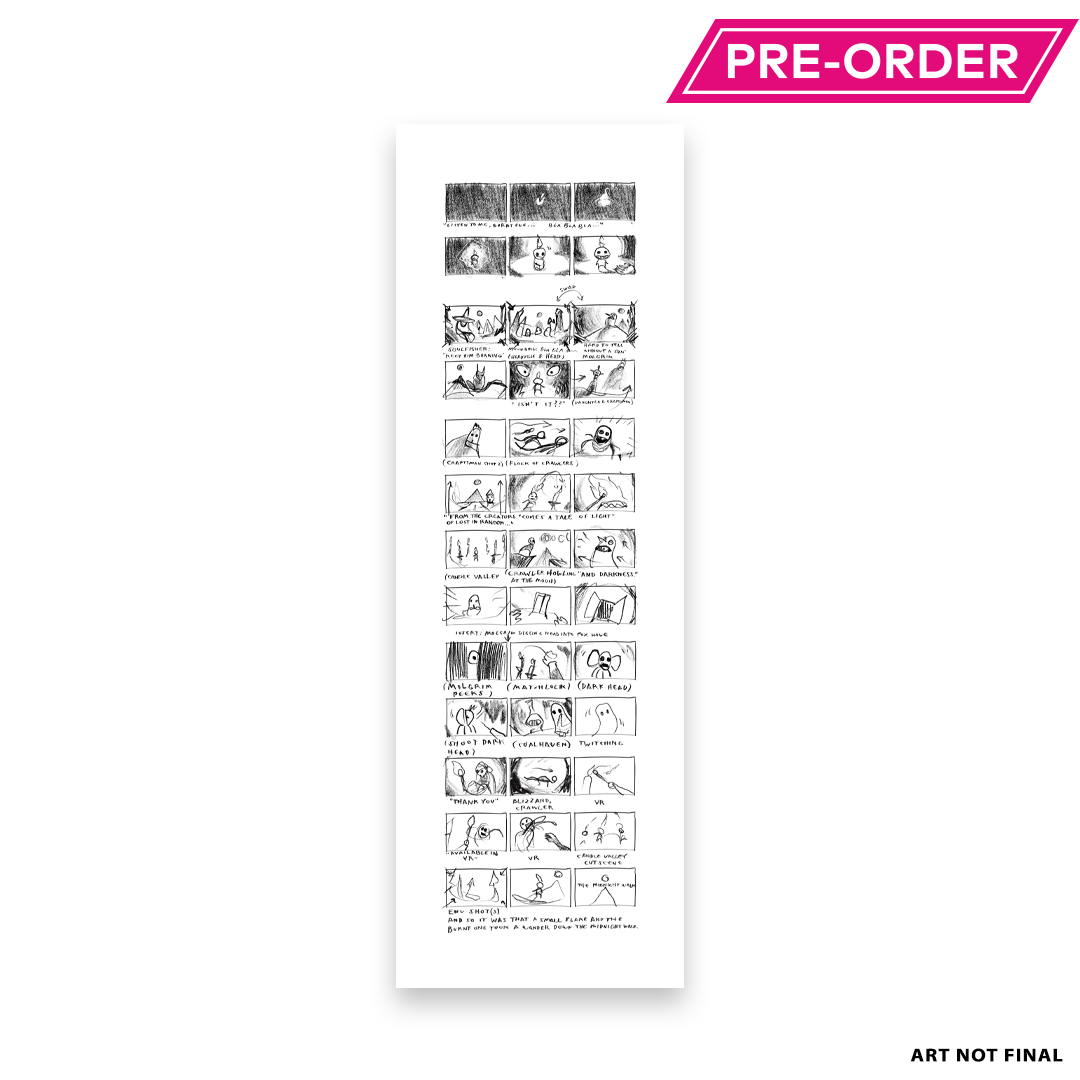 The Midnight Walk - Reveal Trailer Storyboard - Game Maker's Sketchbook - Pre-order