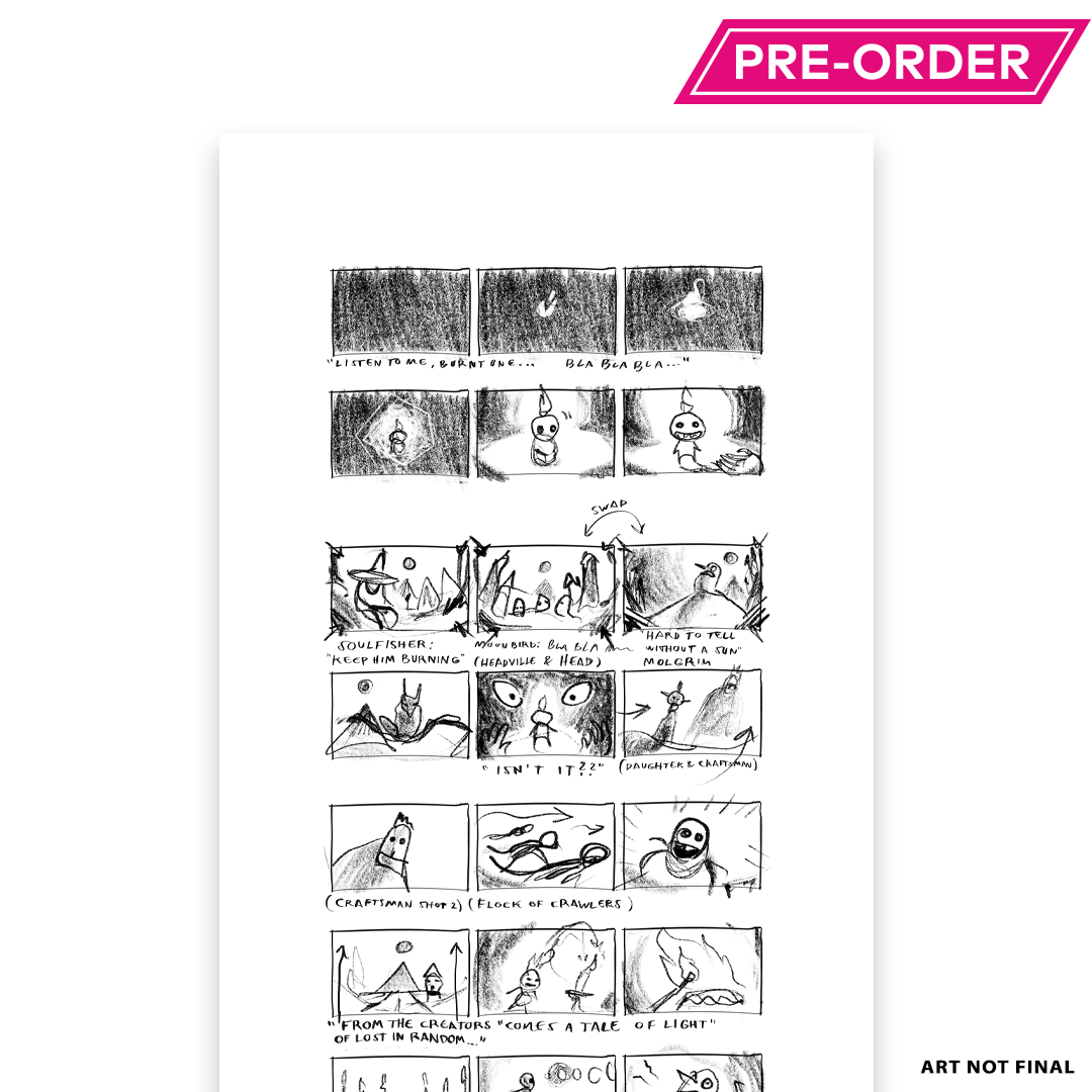 The Midnight Walk - Reveal Trailer Storyboard Zoom In - Game Maker's Sketchbook - Pre-order