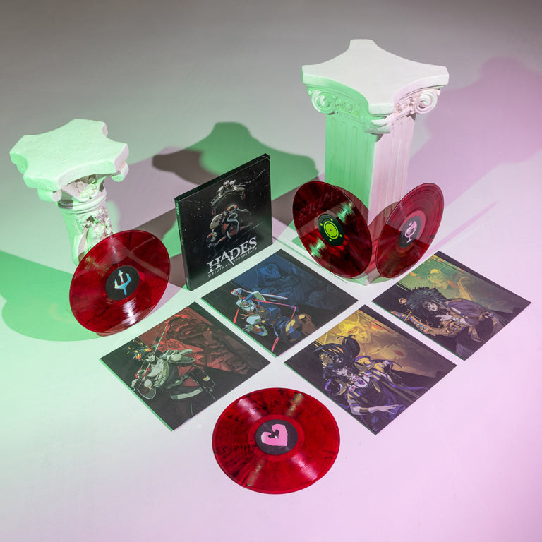 Hades: Original Soundtrack 4xLP - Sleeves and iam8bit Exclusive Smoke Red Discs 
