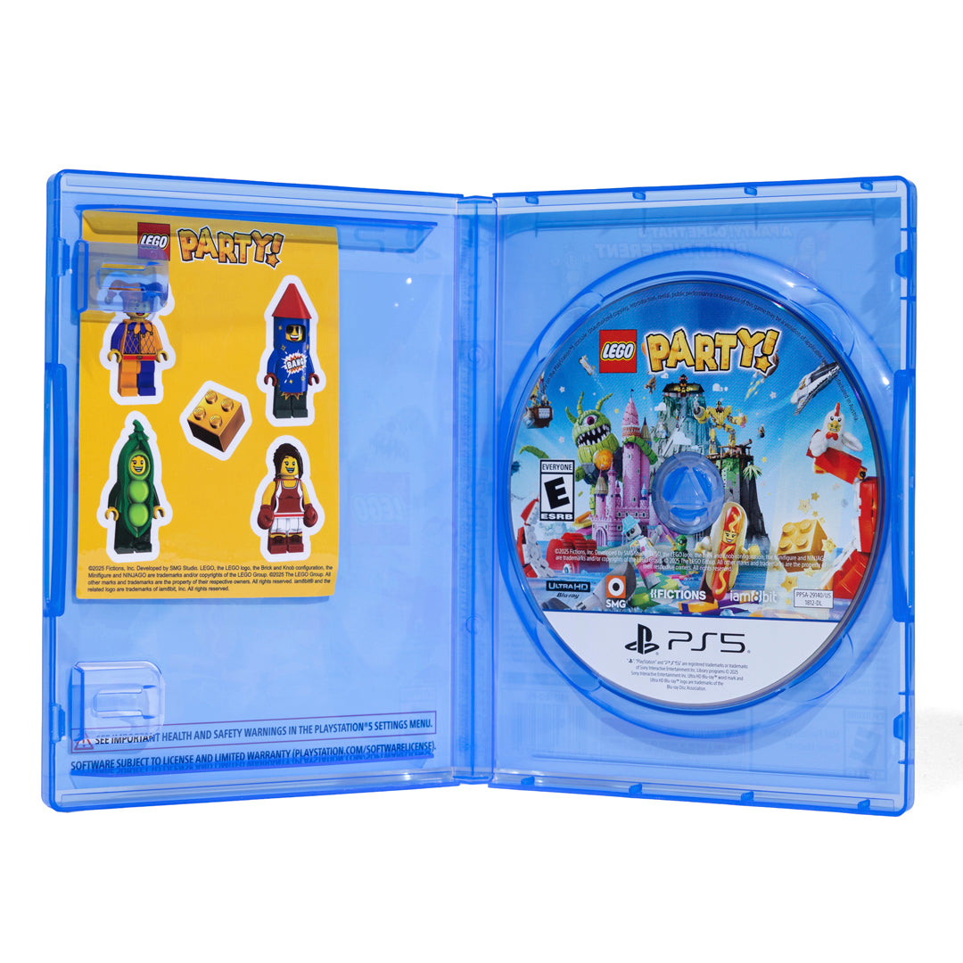 LEGO Party PS5 box with Sticker and Game Disc