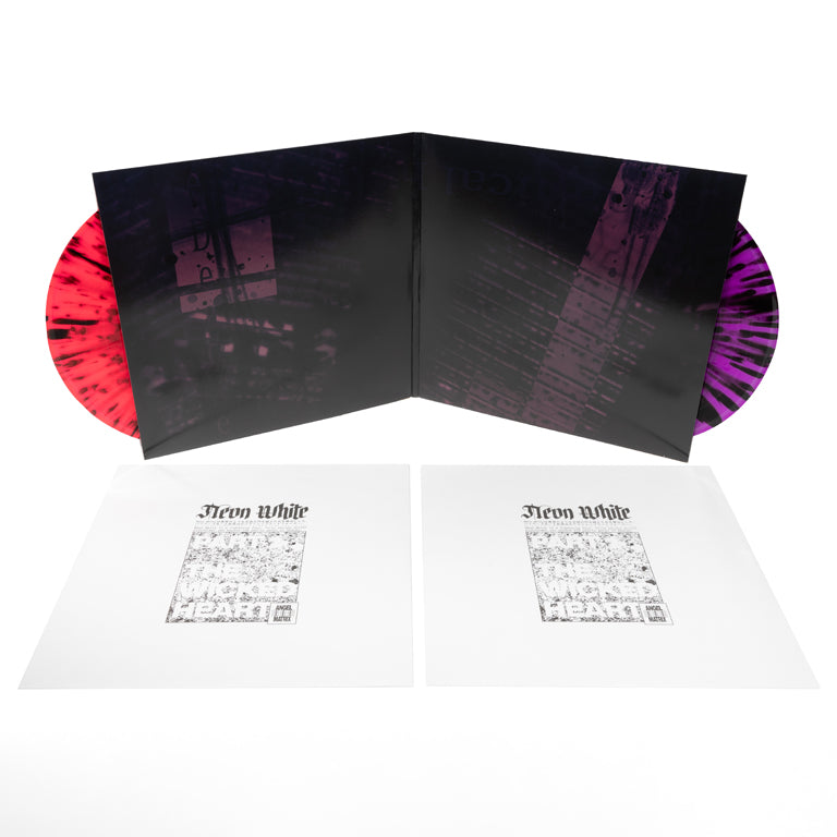 Neon White Soundtrack Part 1 “The Wicked Heart” 2xLP, Open Jacket and Sleeve Display