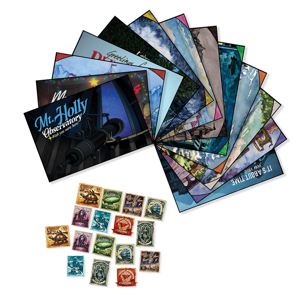 Blue Prince Stamp and Postcard Set