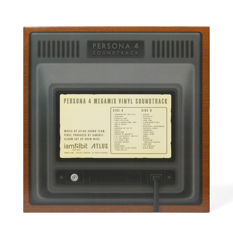 Persona 4 Megamix Vinyl Soundtrack Back of Jacket