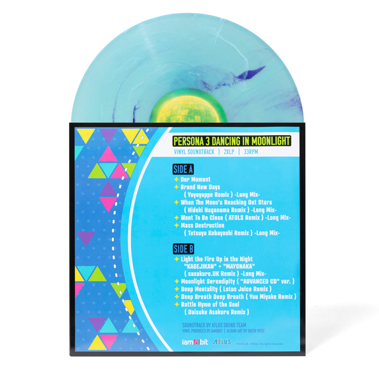 Persona 3: Dancing in Moonlight 2xLP Disc and Sleeve A/B (Back)