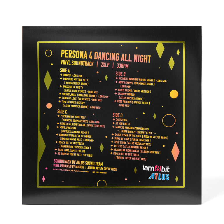 Persona 4: Dancing All Night 2xLP (Back)