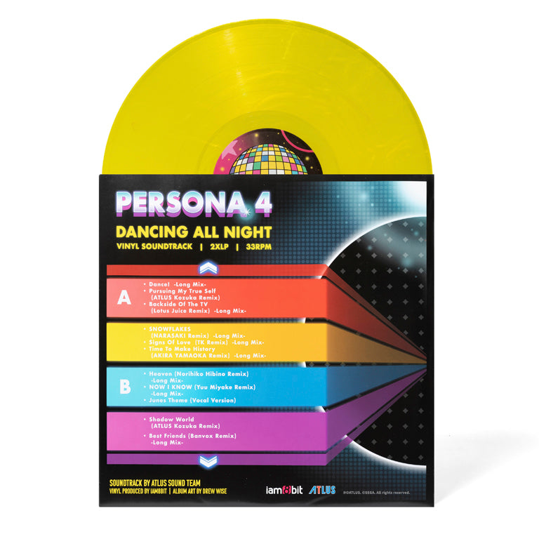 Persona 4: Dancing All Night 2xLP Disc and Sleeve A/B (Back)