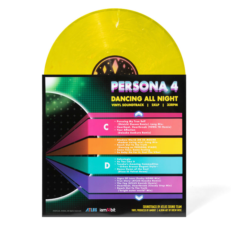 Persona 4: Dancing All Night 2xLP Disc and Sleeve C/D (Back)