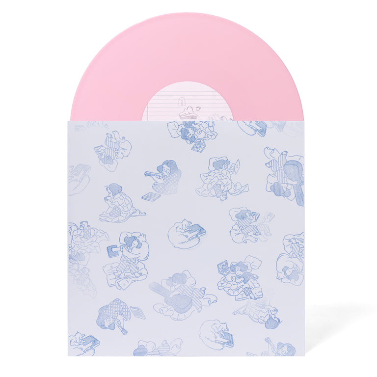 Spiral Bound Pink Vinyl Disc with Sleeves