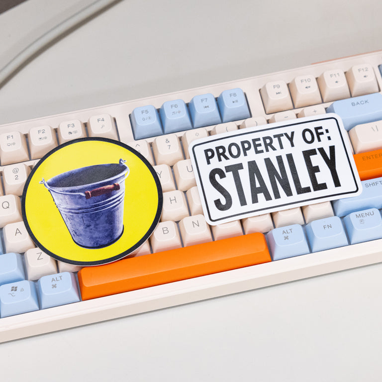 The Stanley Parable: Ultra Deluxe (iam8bit Collector's Edition) Bucket Sticker and Stanley Sticker