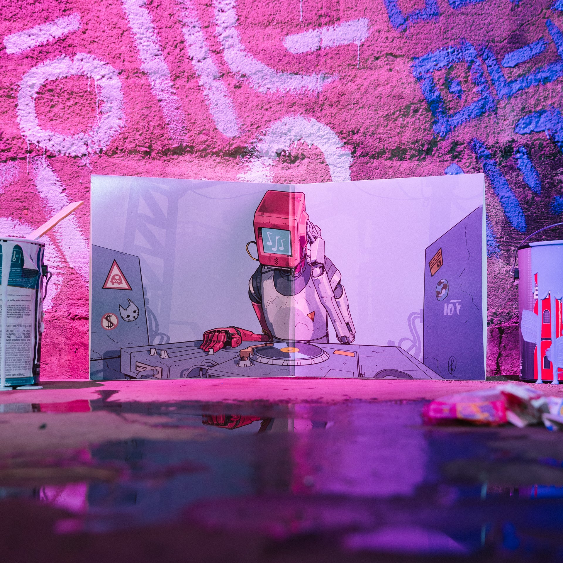 Stray 2xLP Vinyl Soundtrack Inside of Gatefold Jacket