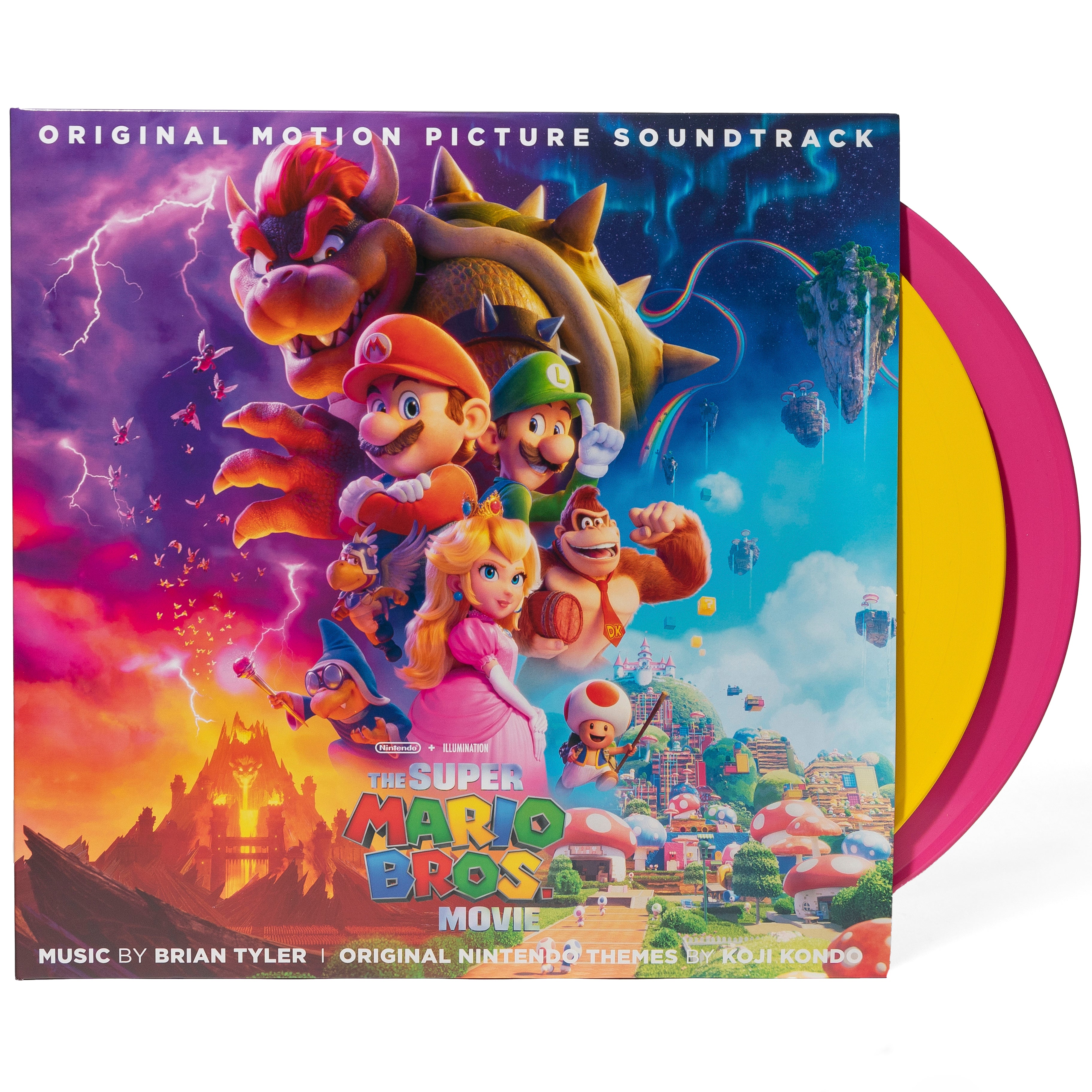 The Super Mario Bros. Movie 2xLP - Pink and Yellow (iam8bit Exclusive)
