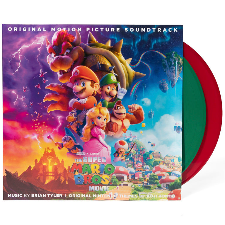 The Super Mario Bros. Movie 2xLP - Red and Green - With Discs