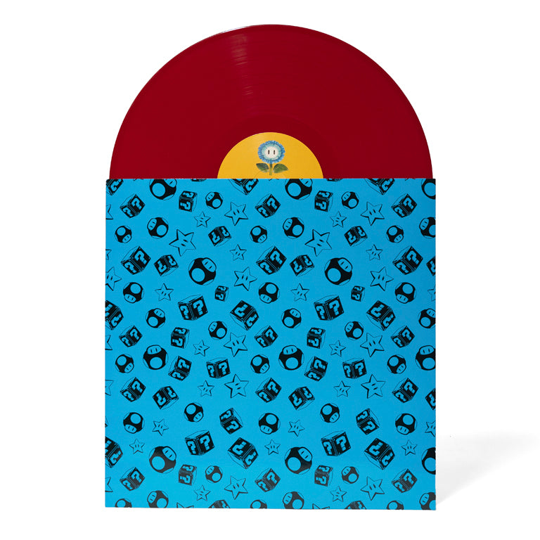 The Super Mario Bros. Movie 2xLP - Red and Green - Disc and Sleeve C/D (Back)