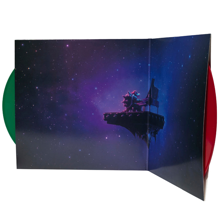 The Super Mario Bros. Movie 2xLP - Red and Green - Open Jacket with Discs