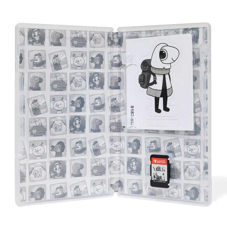 TOEM (Nintendo Switch Physical Edition) Open case with Cartridge and Character Standees