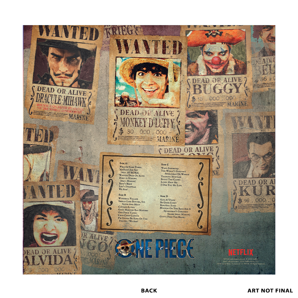 One Piece (Soundtrack from the Netflix Series) 2xLP sleeve (back)