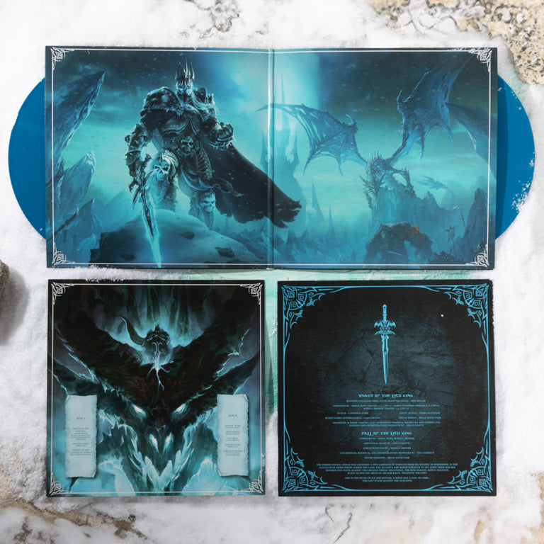 World of Warcraft: Wrath of the Lich King 2xLP Open Jacket Display with Discs and Sleeves