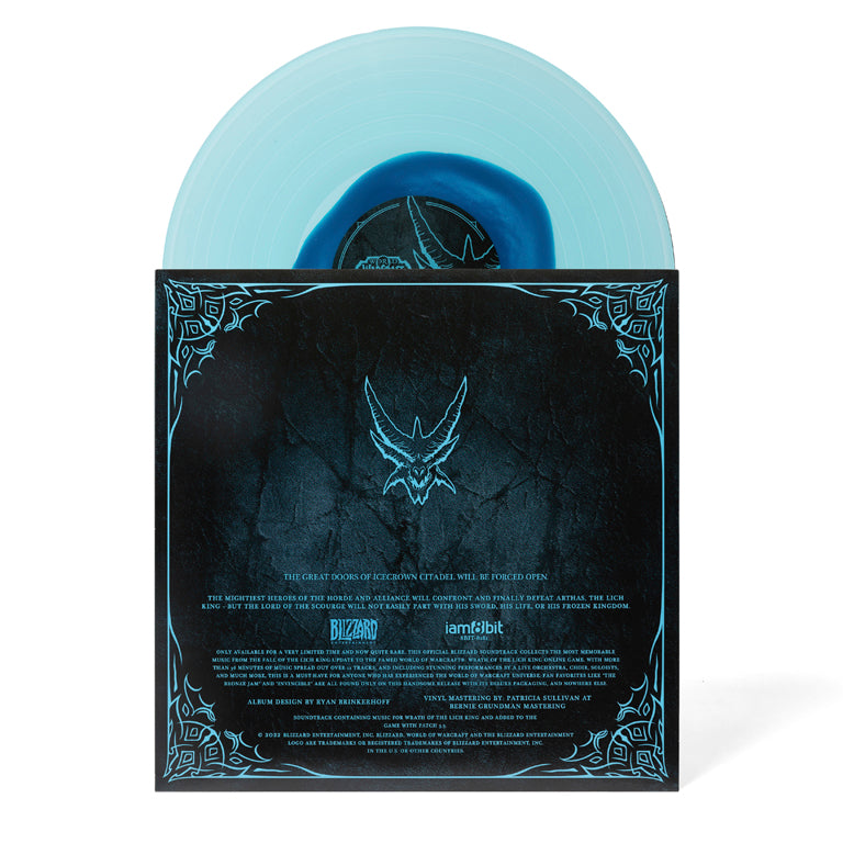 World of Warcraft: Wrath of the Lich King Deluxe Box Set (3xLP) -  iam8bit Exclusive Edition, Disc A/B with Sleeve (Back)